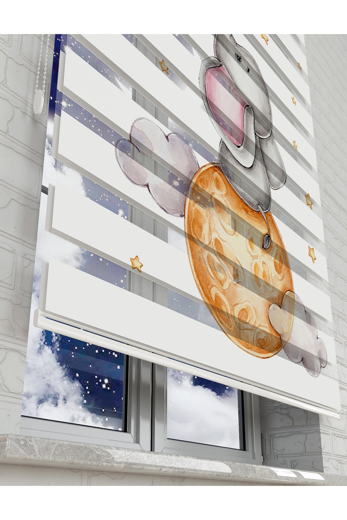 çocuk odası zebra perde