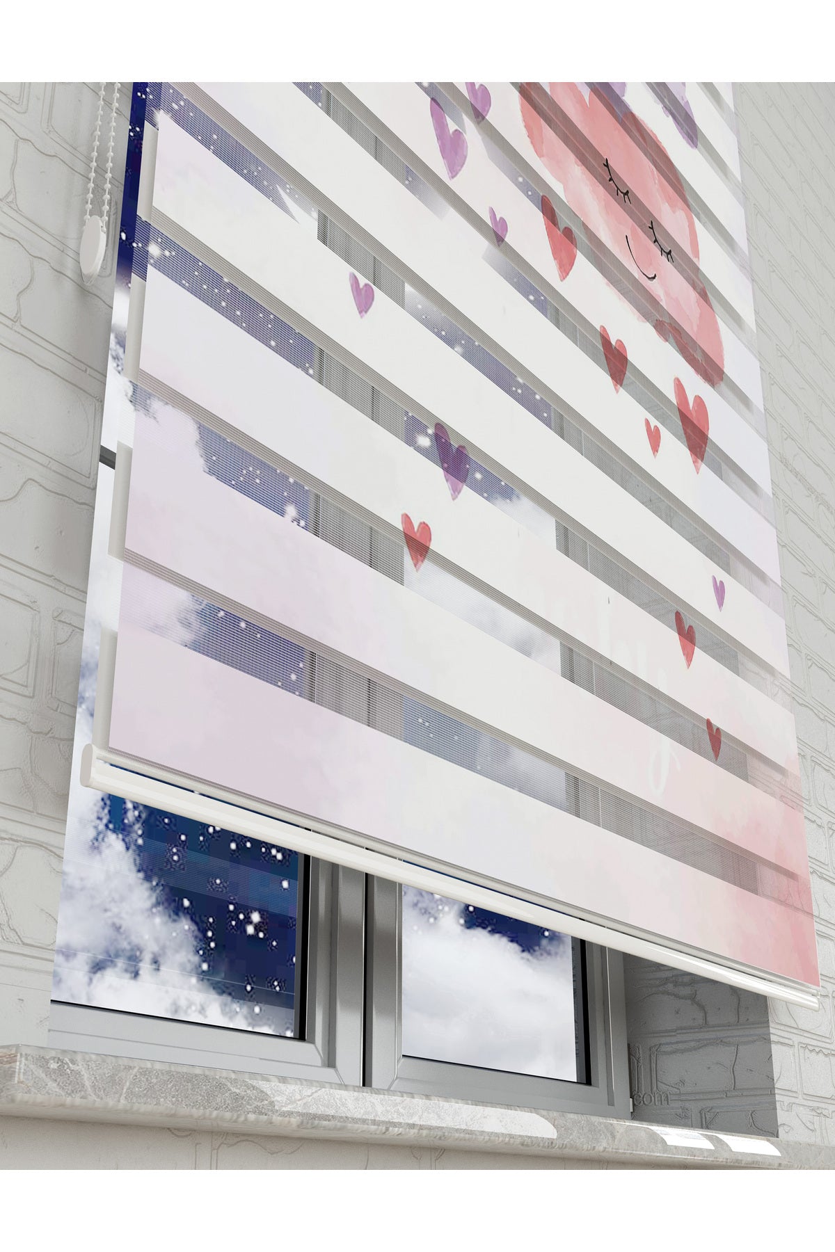 çocuk odası zebra perde