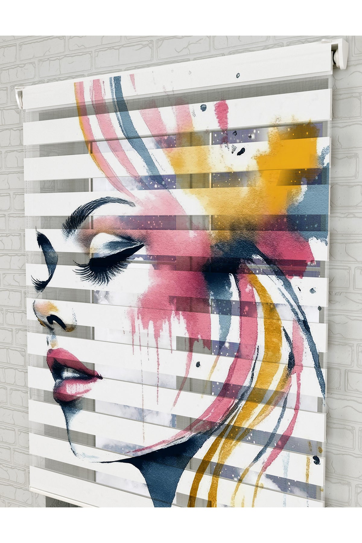 bebek odası zebra perde