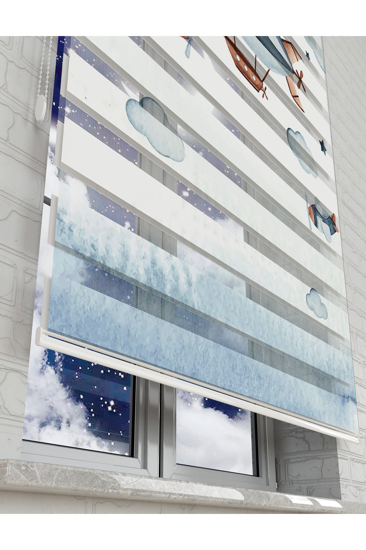 çocuk odası zebra perde