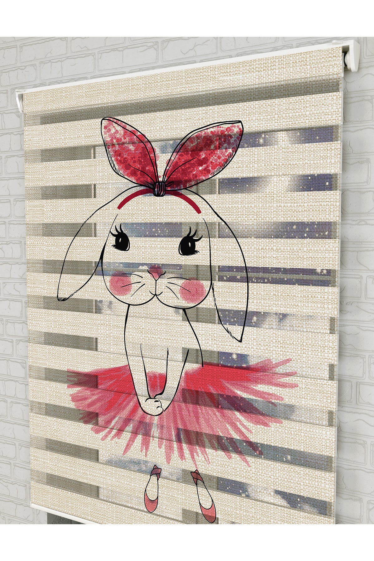 bebek odası zebra perde