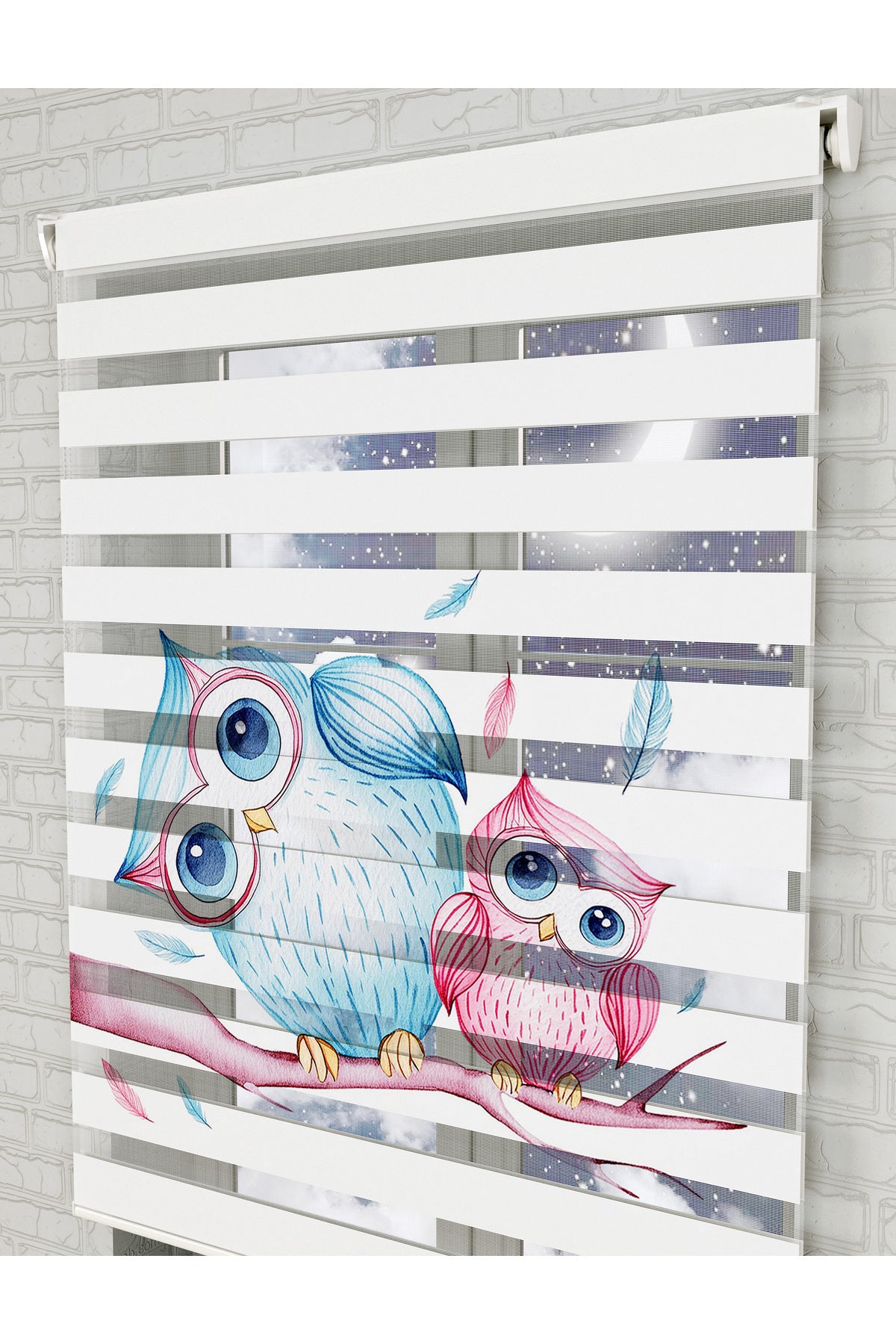 bebek odası zebra perde