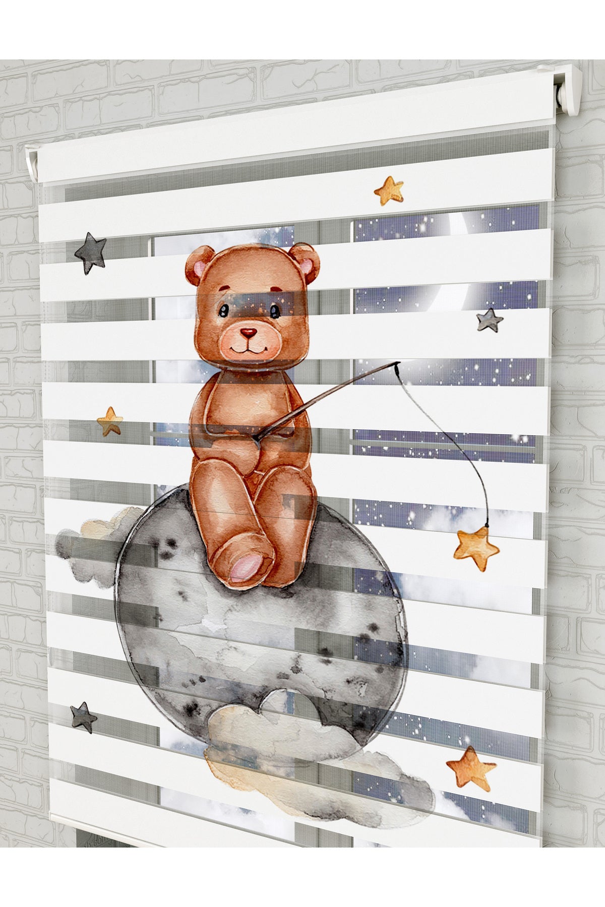 bebek odası zebra perde