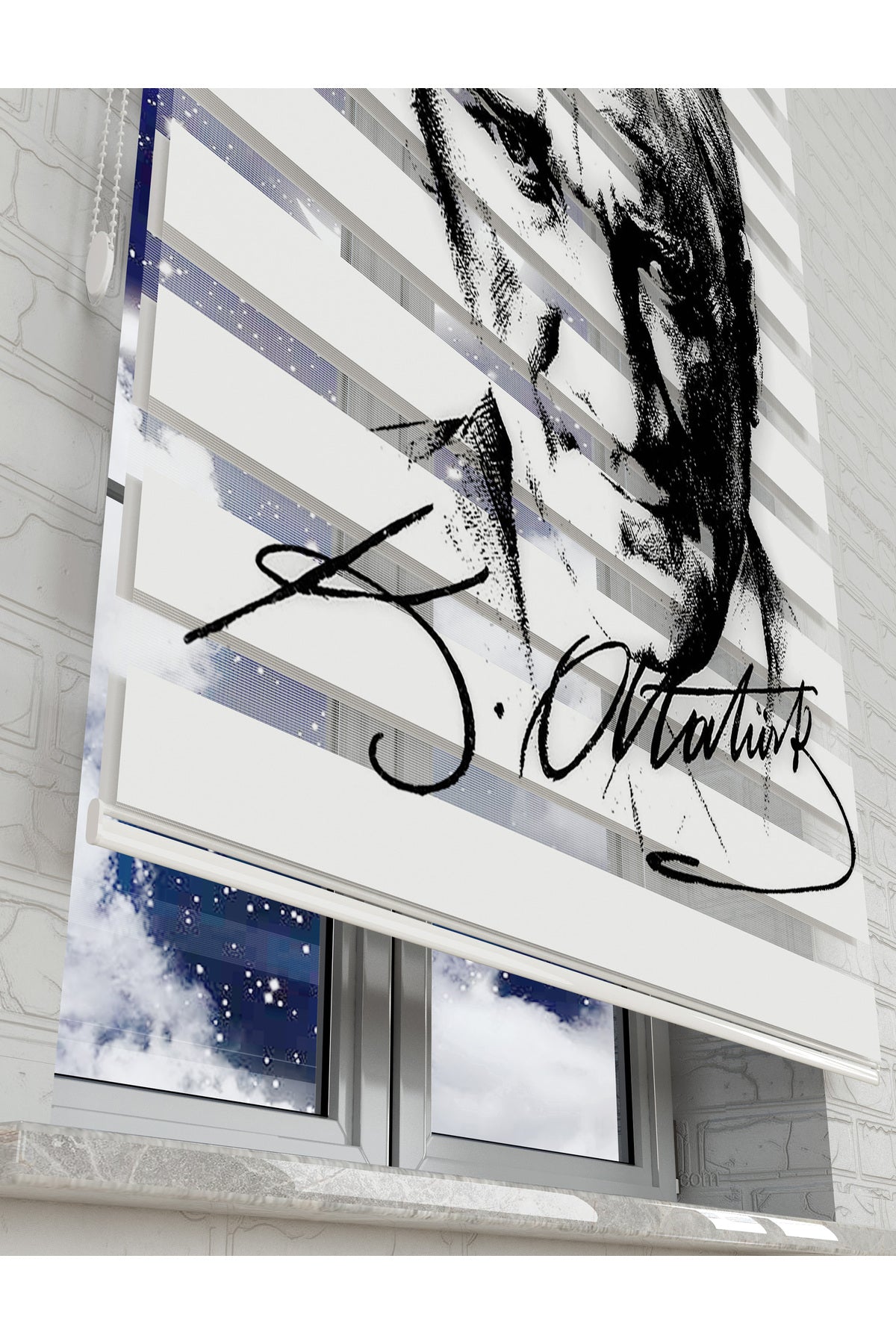 çocuk odası zebra perde