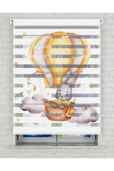 baskılı zebra perde