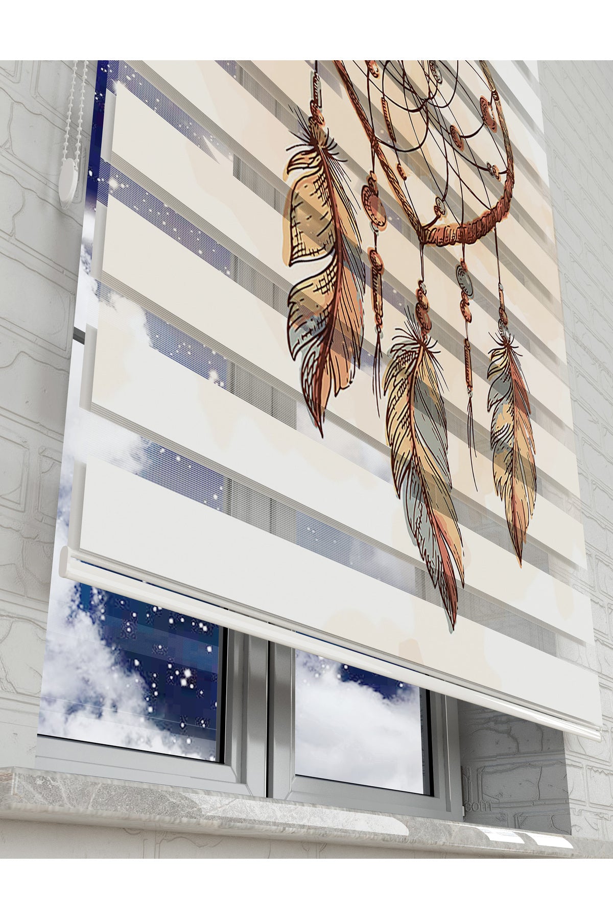 çocuk odası zebra perde