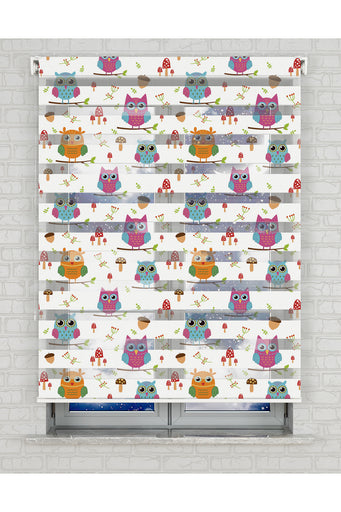 baskılı zebra perde