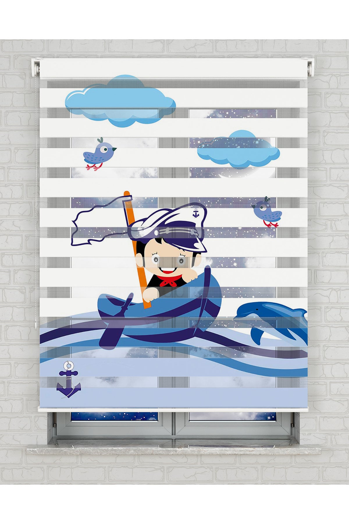 baskılı zebra perde