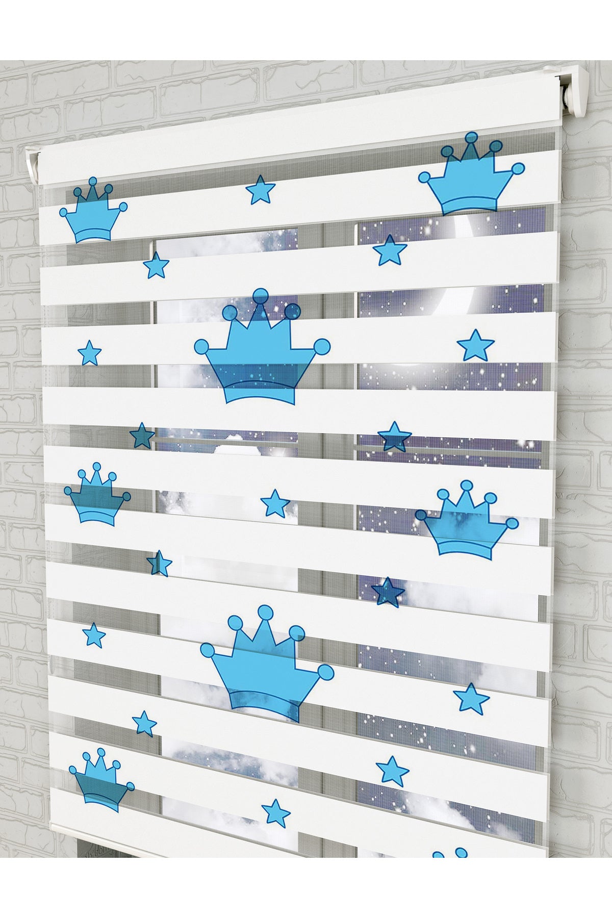 bebek odası zebra perde