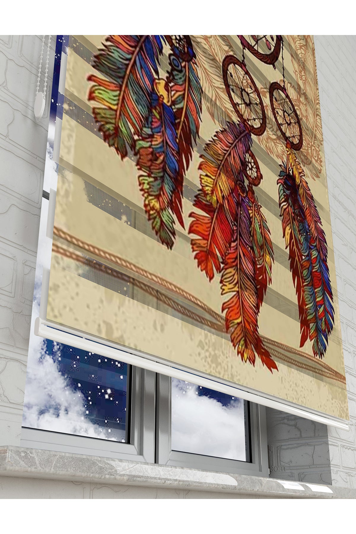 çocuk odası zebra perde