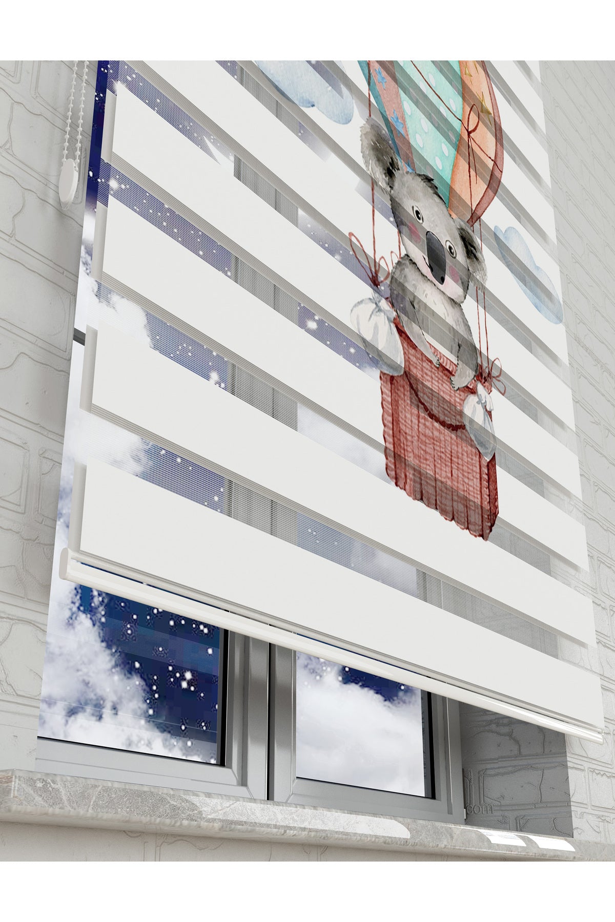 çocuk odası zebra perde