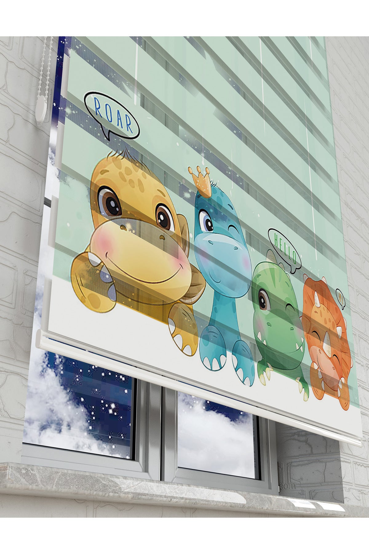 çocuk odası zebra perde