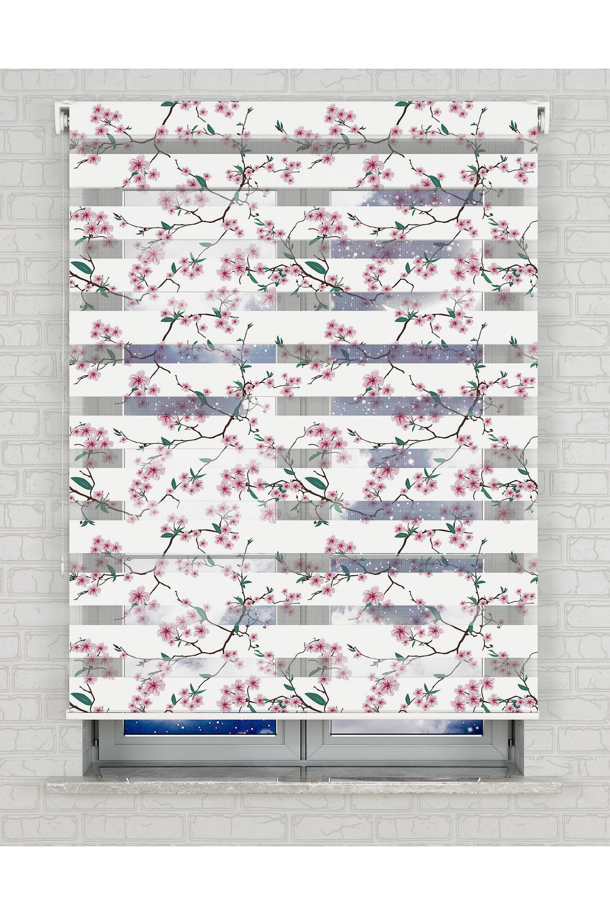 baskılı zebra perde