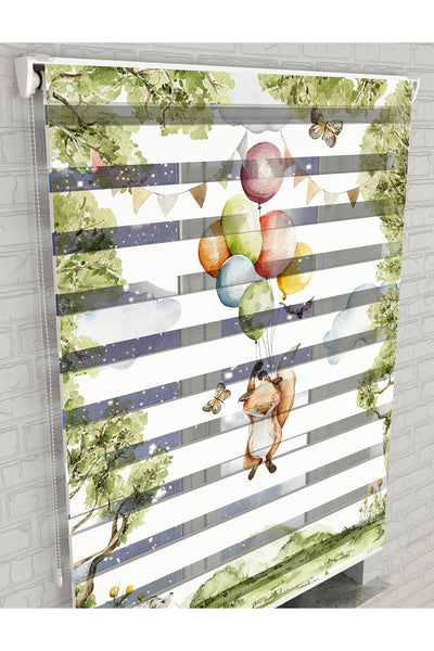 dijital baskılı zebra perde