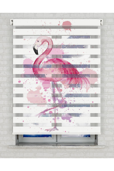 baskılı zebra perde