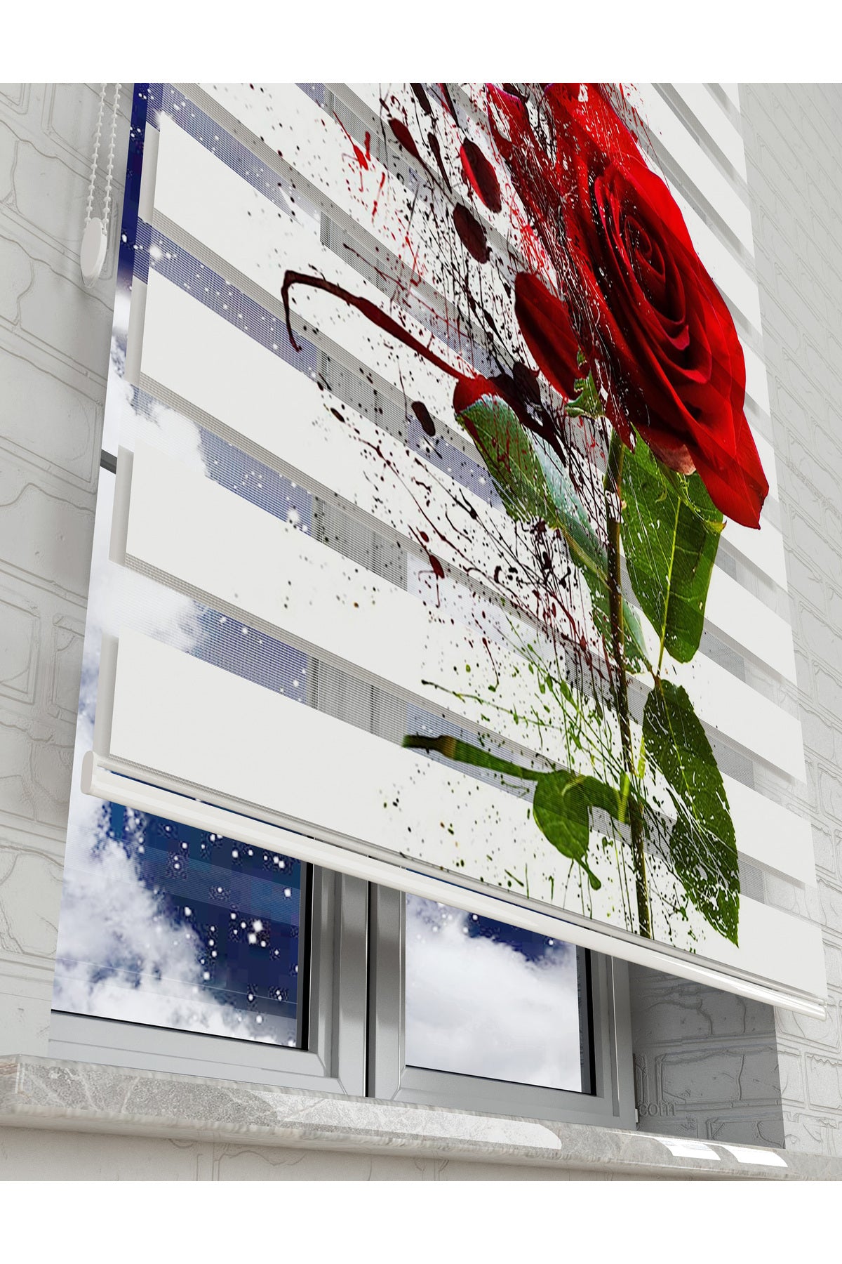 çocuk odası zebra perde