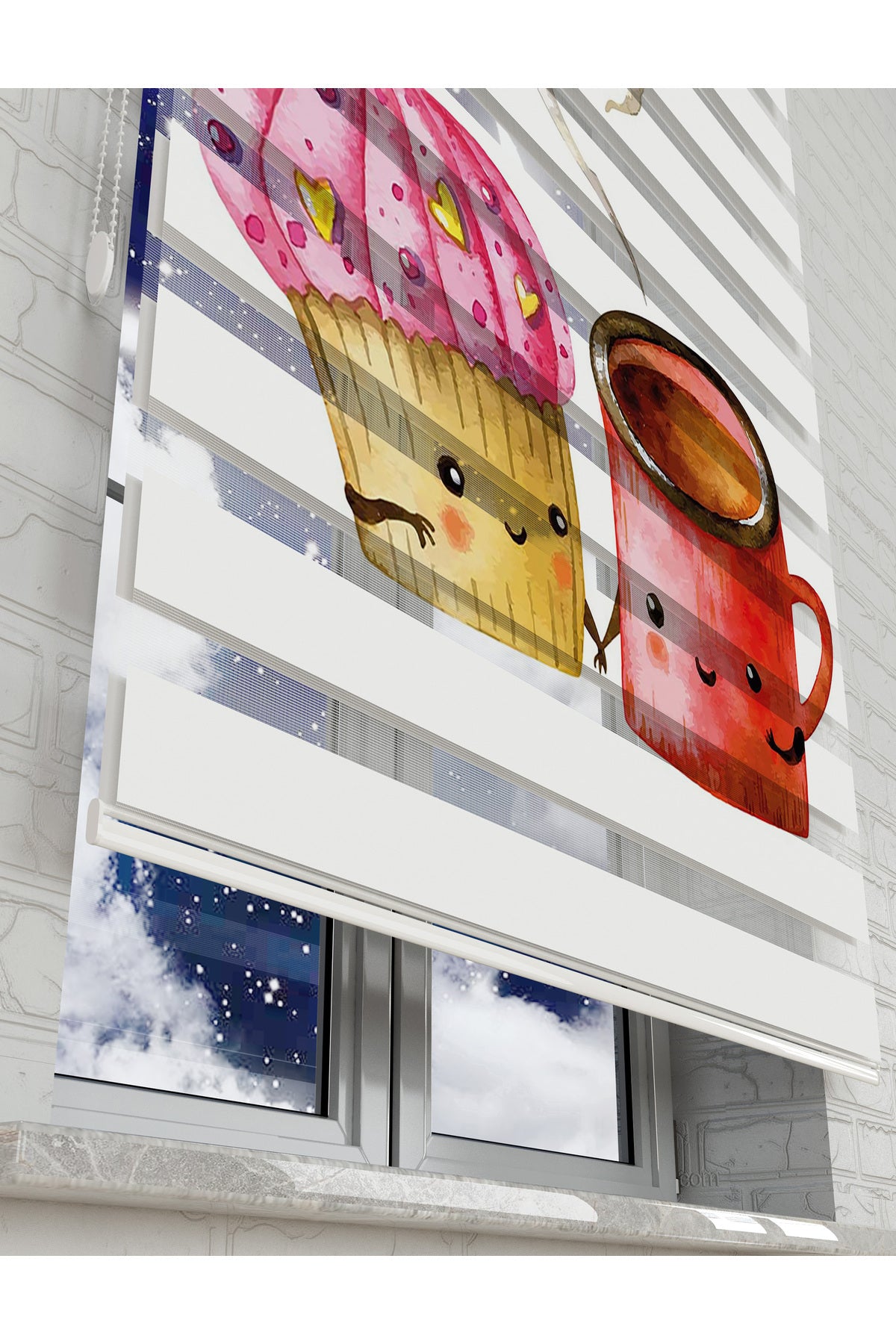 çocuk odası zebra perde