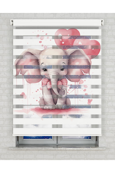 baskılı zebra perde