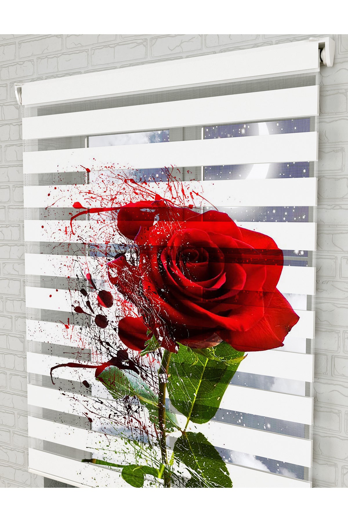 bebek odası zebra perde