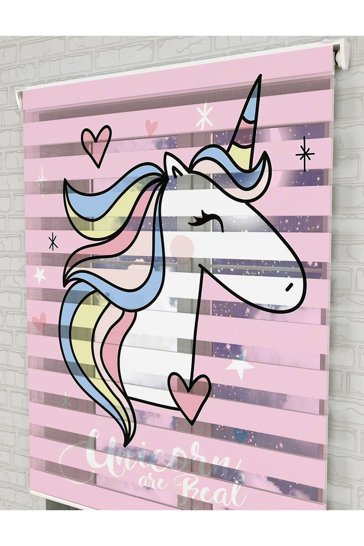 bebek odası zebra perde