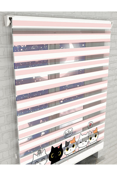 dijital baskılı zebra perde