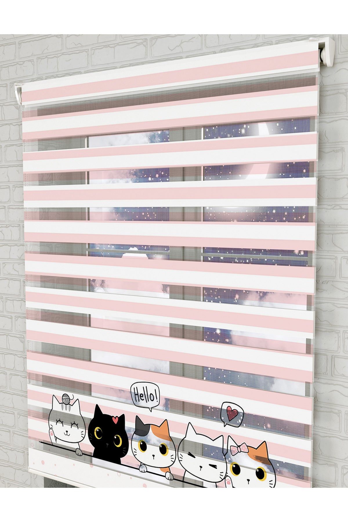 bebek odası zebra perde