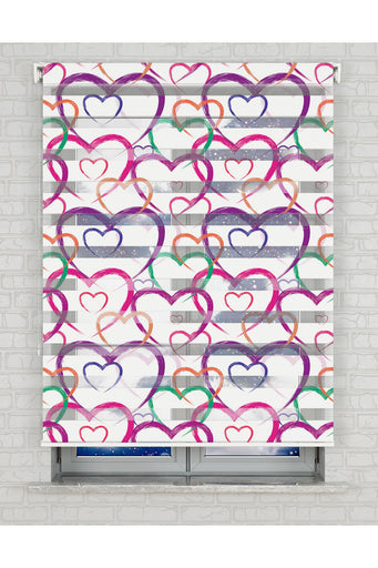 baskılı zebra perde