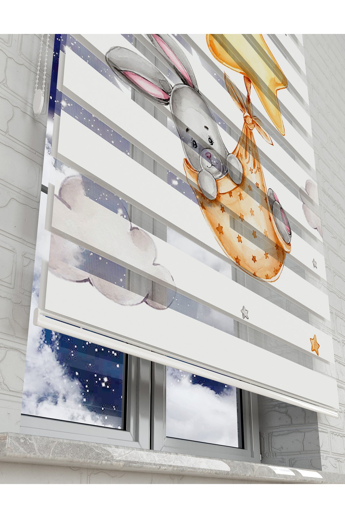 çocuk odası zebra perde