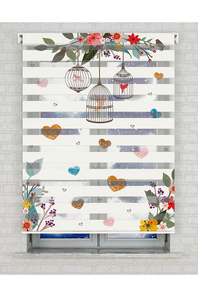 baskılı zebra perde