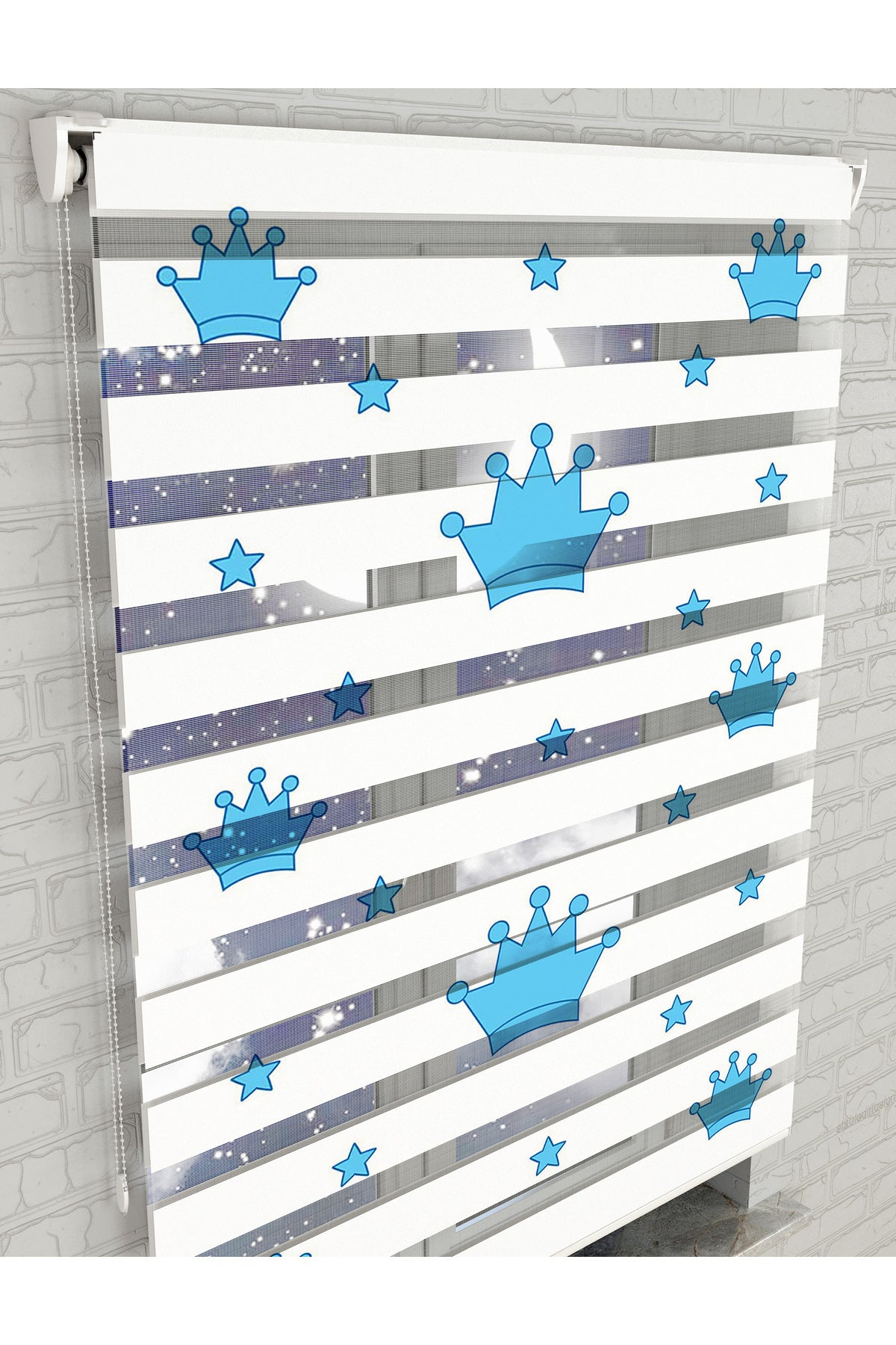 dijital baskılı zebra perde