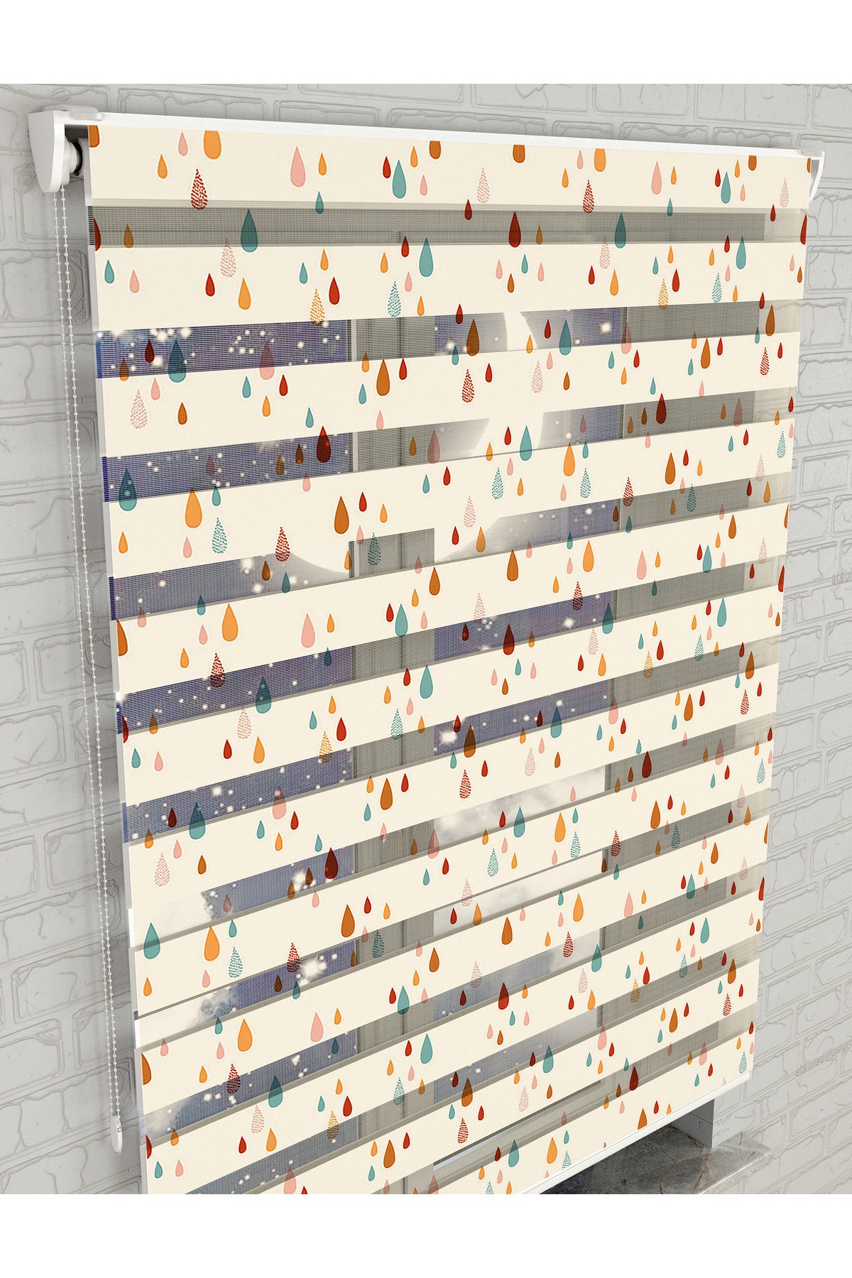 dijital baskılı zebra perde