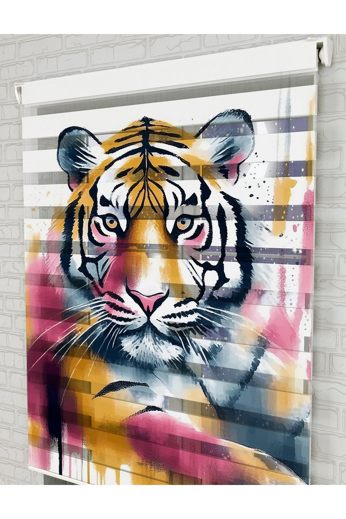 bebek odası zebra perde