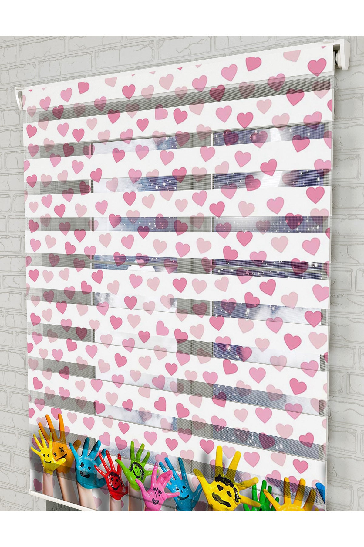 bebek odası zebra perde