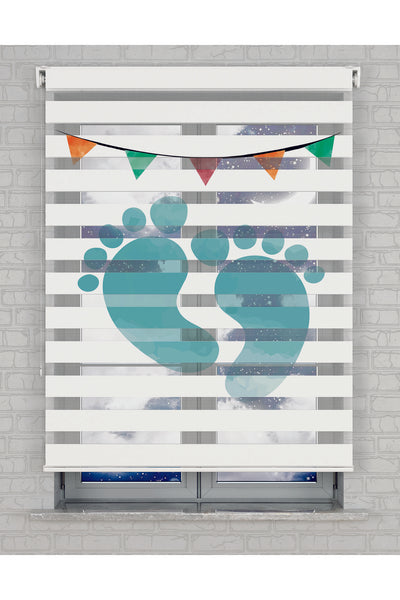 baskılı zebra perde