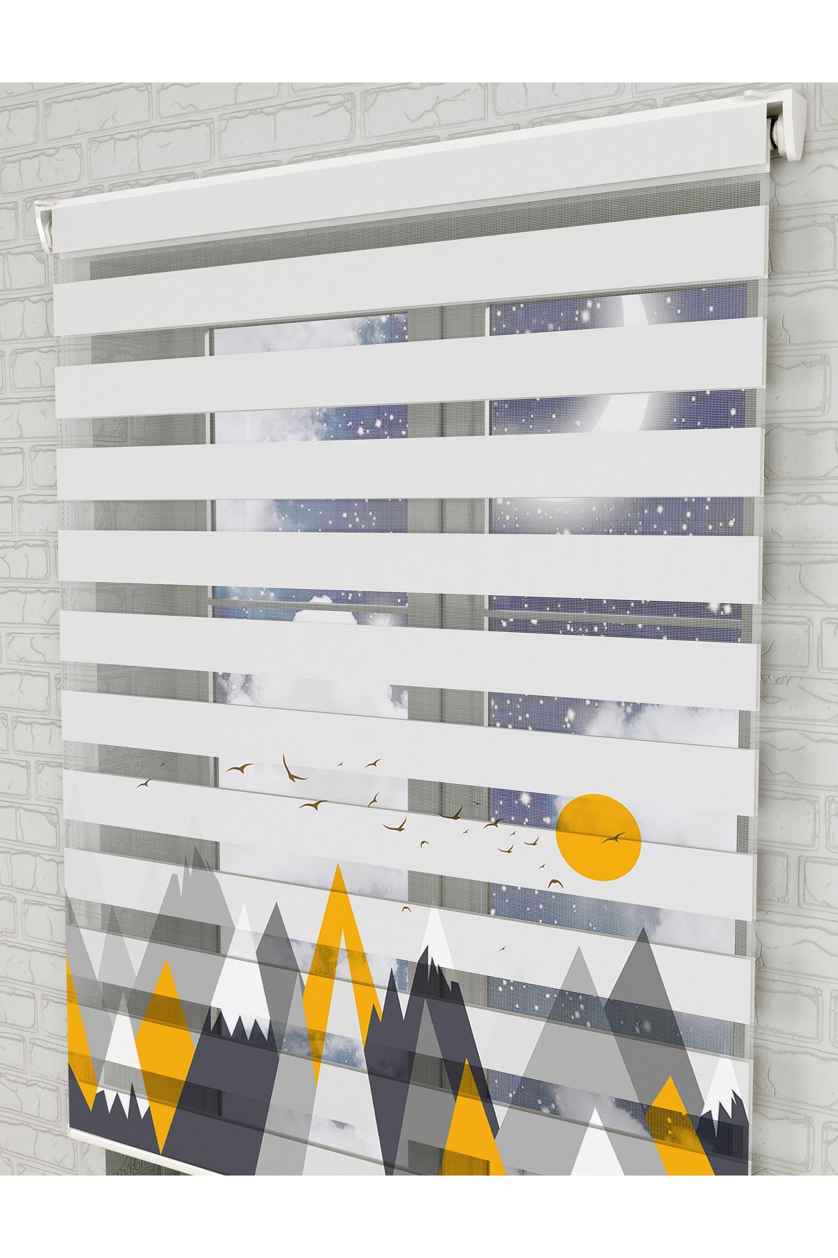 bebek odası zebra perde