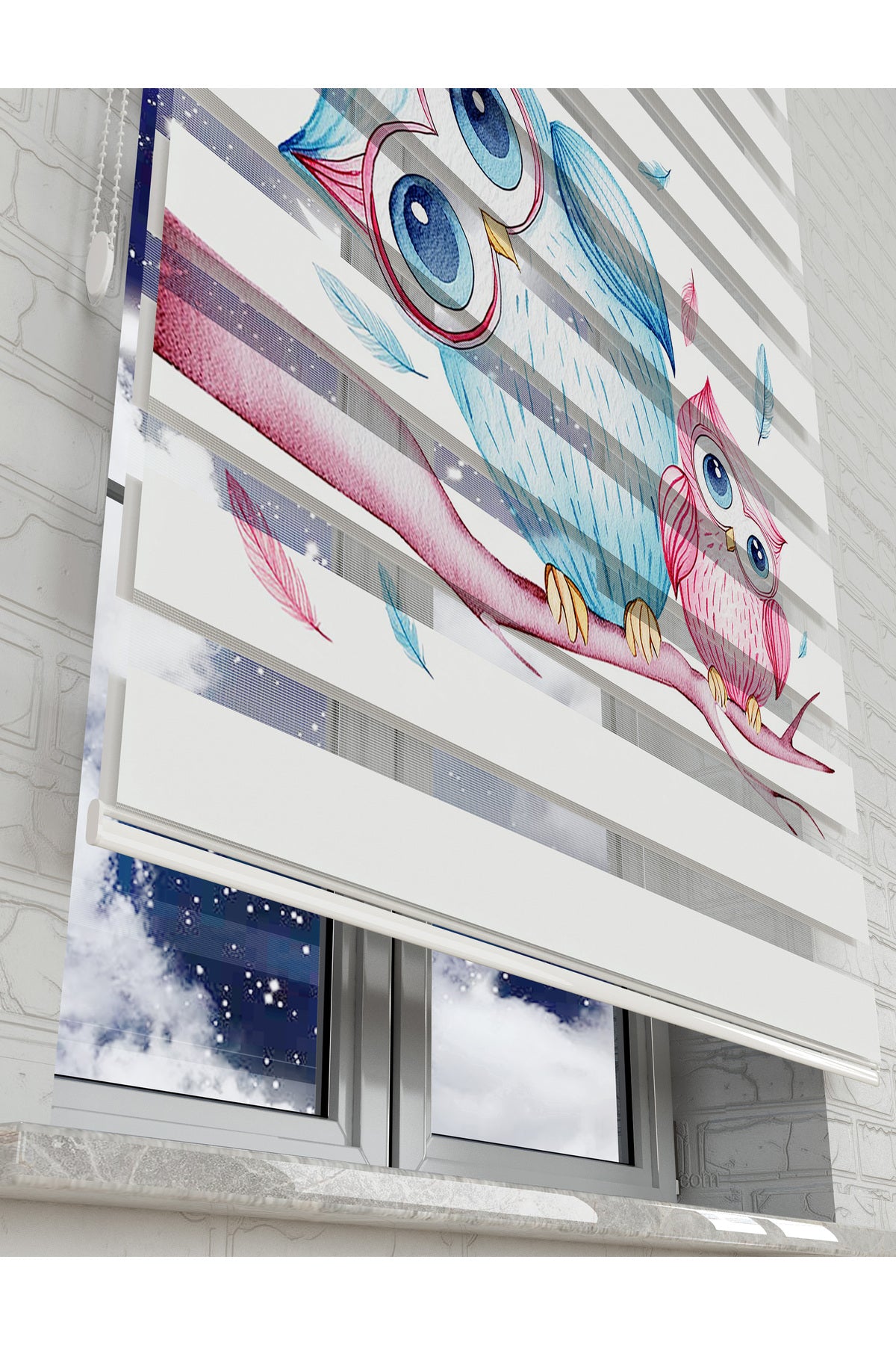 çocuk odası zebra perde