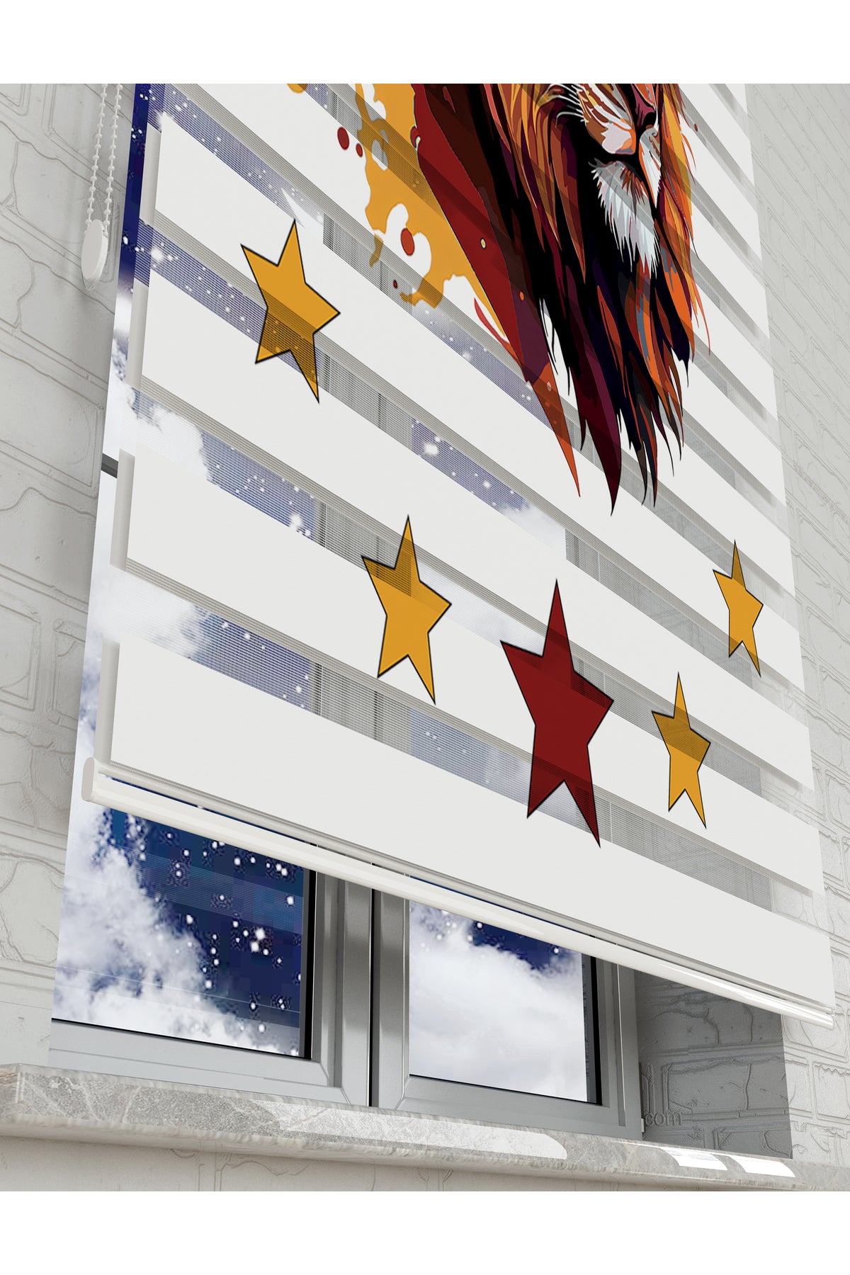 bebek odası zebra perde