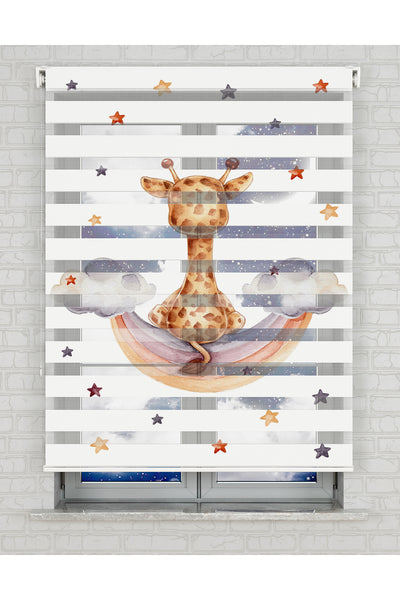 baskılı zebra perde