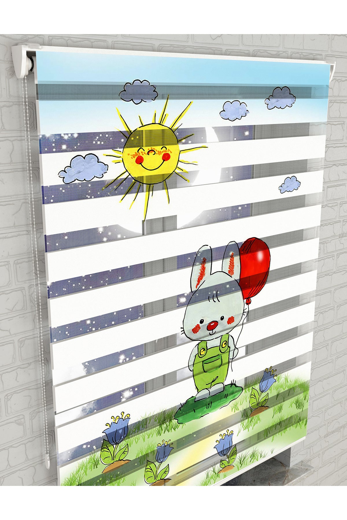 dijital baskılı zebra perde