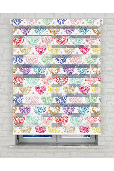 baskılı zebra perde