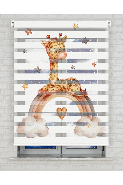 baskılı zebra perde