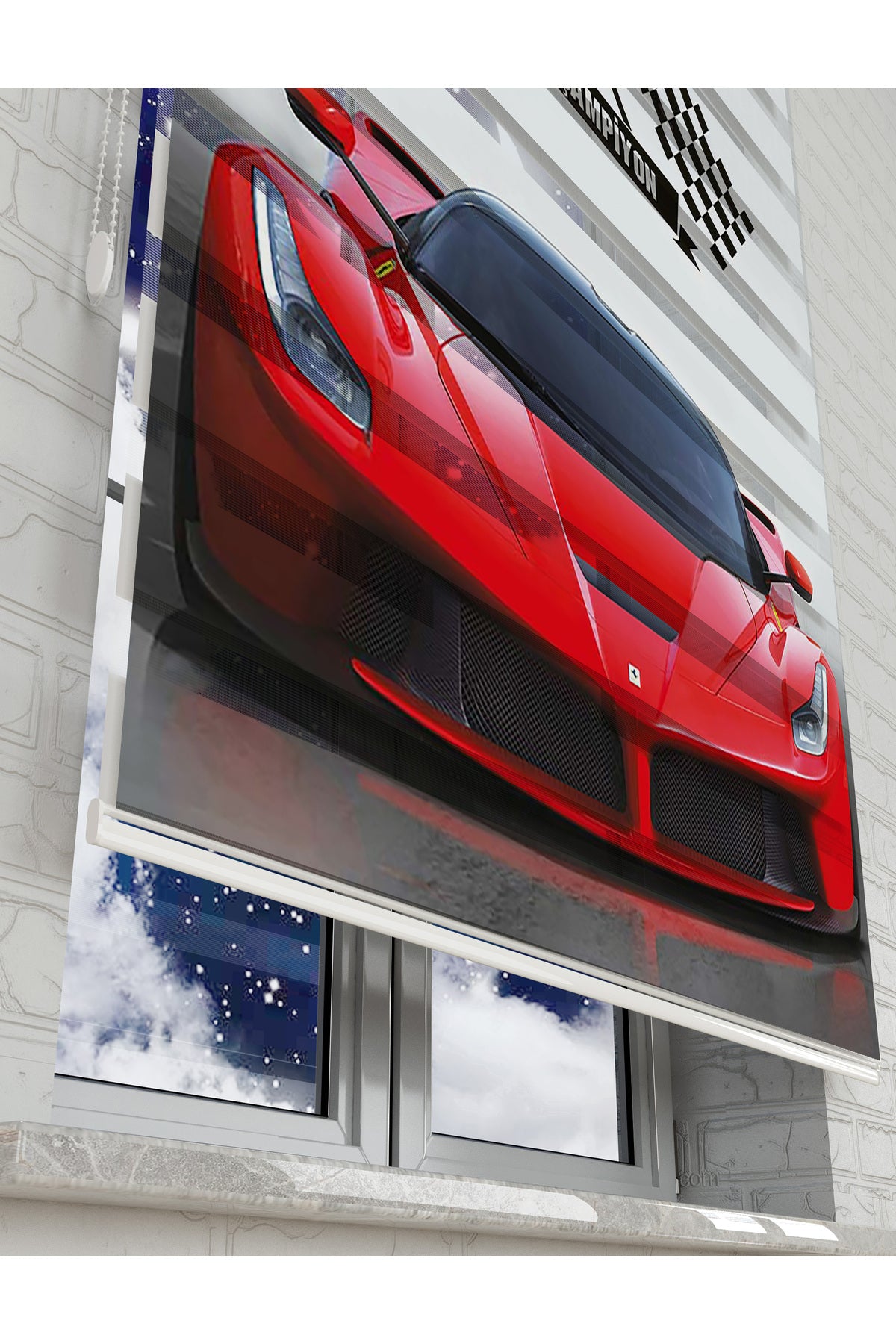 çocuk odası zebra perde