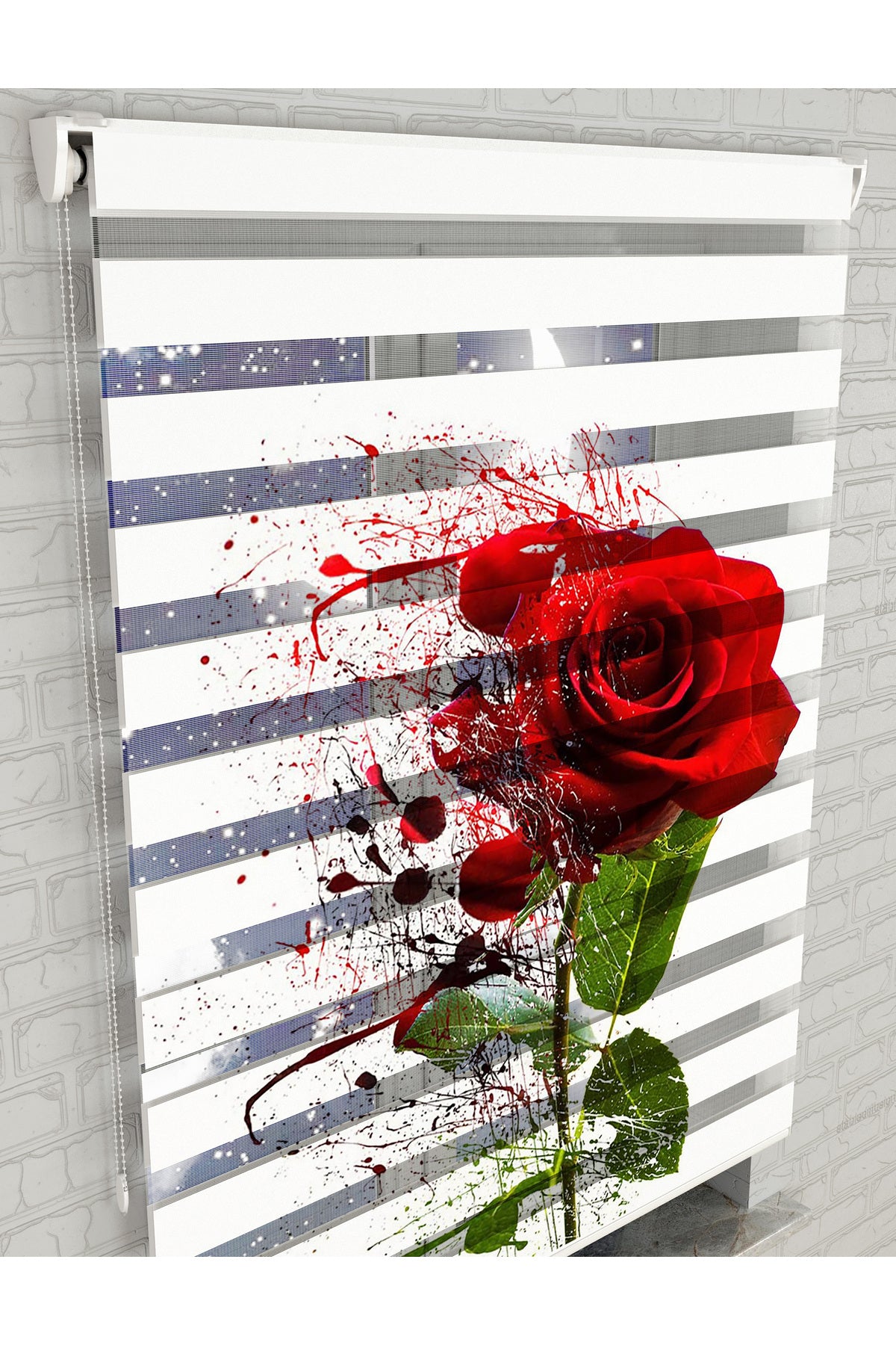 dijital baskılı zebra perde