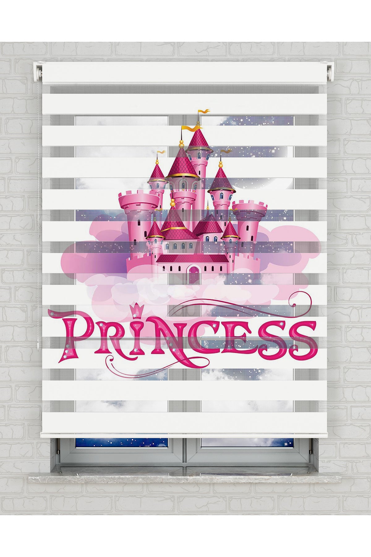 baskılı zebra perde