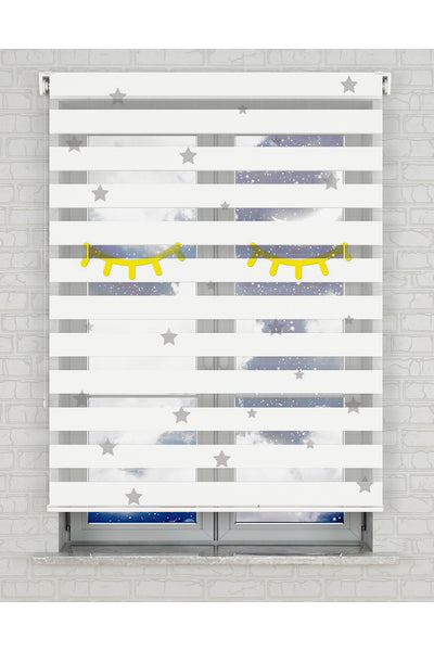 baskılı zebra perde