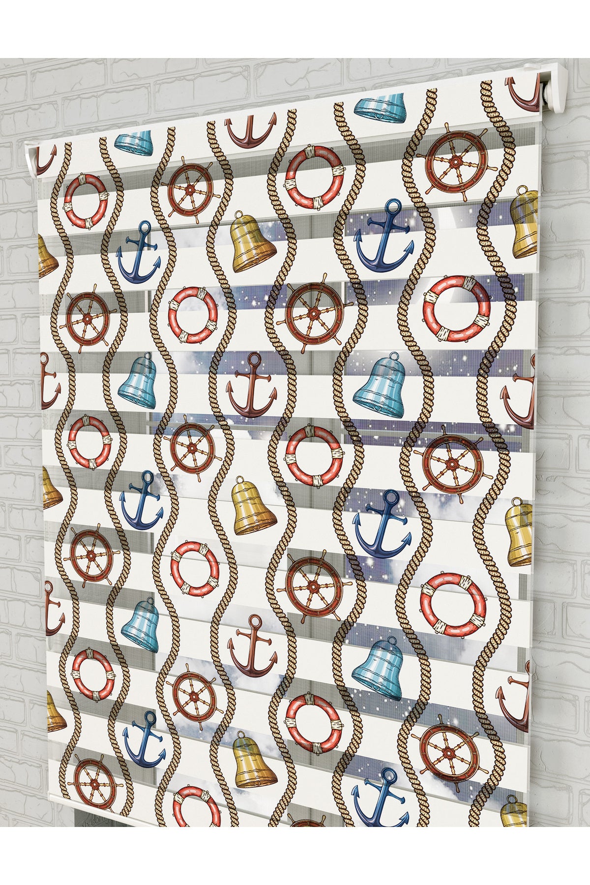 bebek odası zebra perde