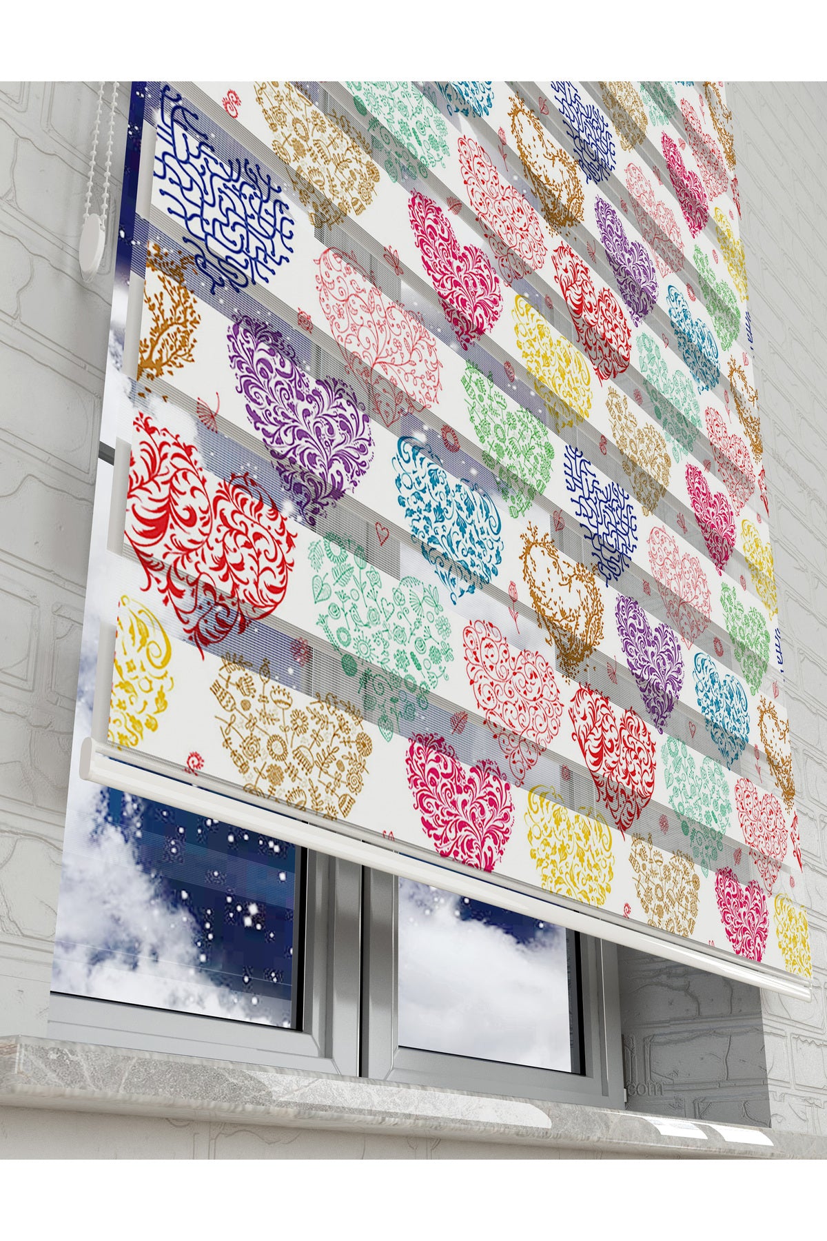 çocuk odası zebra perde