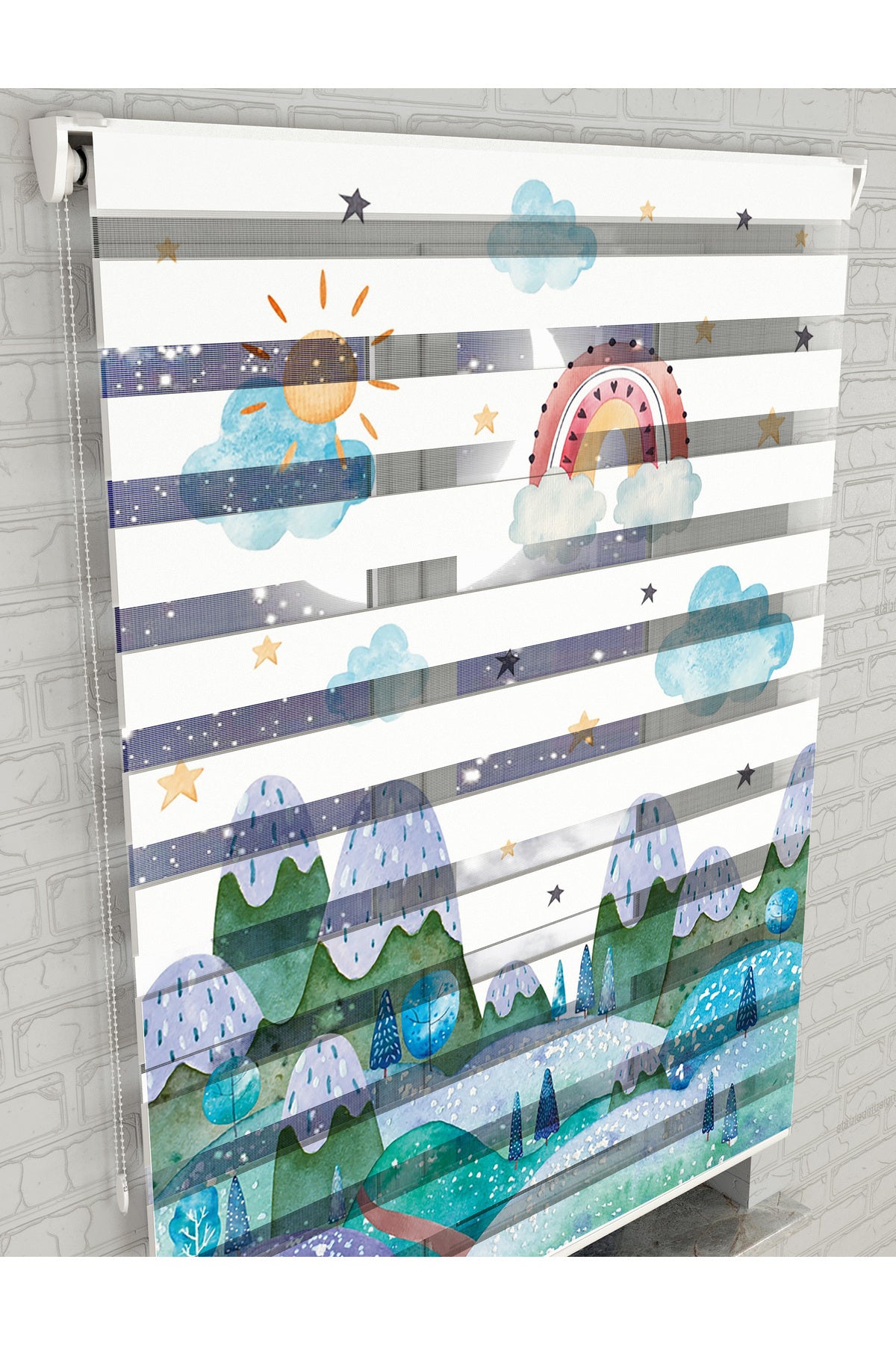 dijital baskılı zebra perde