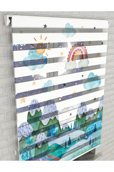 dijital baskılı zebra perde