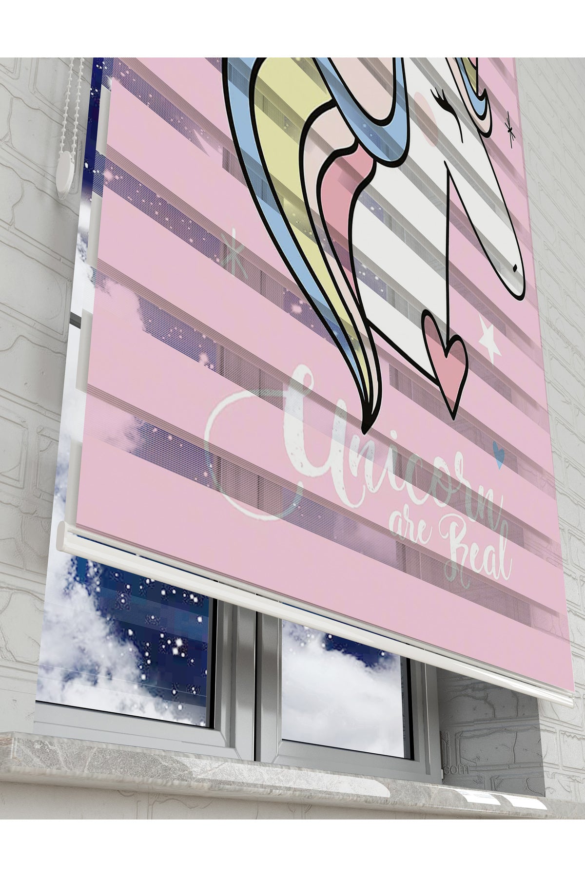 çocuk odası zebra perde